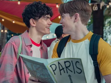Joe Locke y Kit Connor como Charlie Spring y Nick Nelson en la temporada 2 de 'Heartstopper' Joe Locke y Kit Connor como Charlie Spring y Nick Nelson en la temporada 2 de 'Heartstopper'