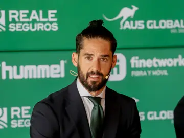 Isco, durante su presentación con el Betis Isco, durante su presentación con el Betis