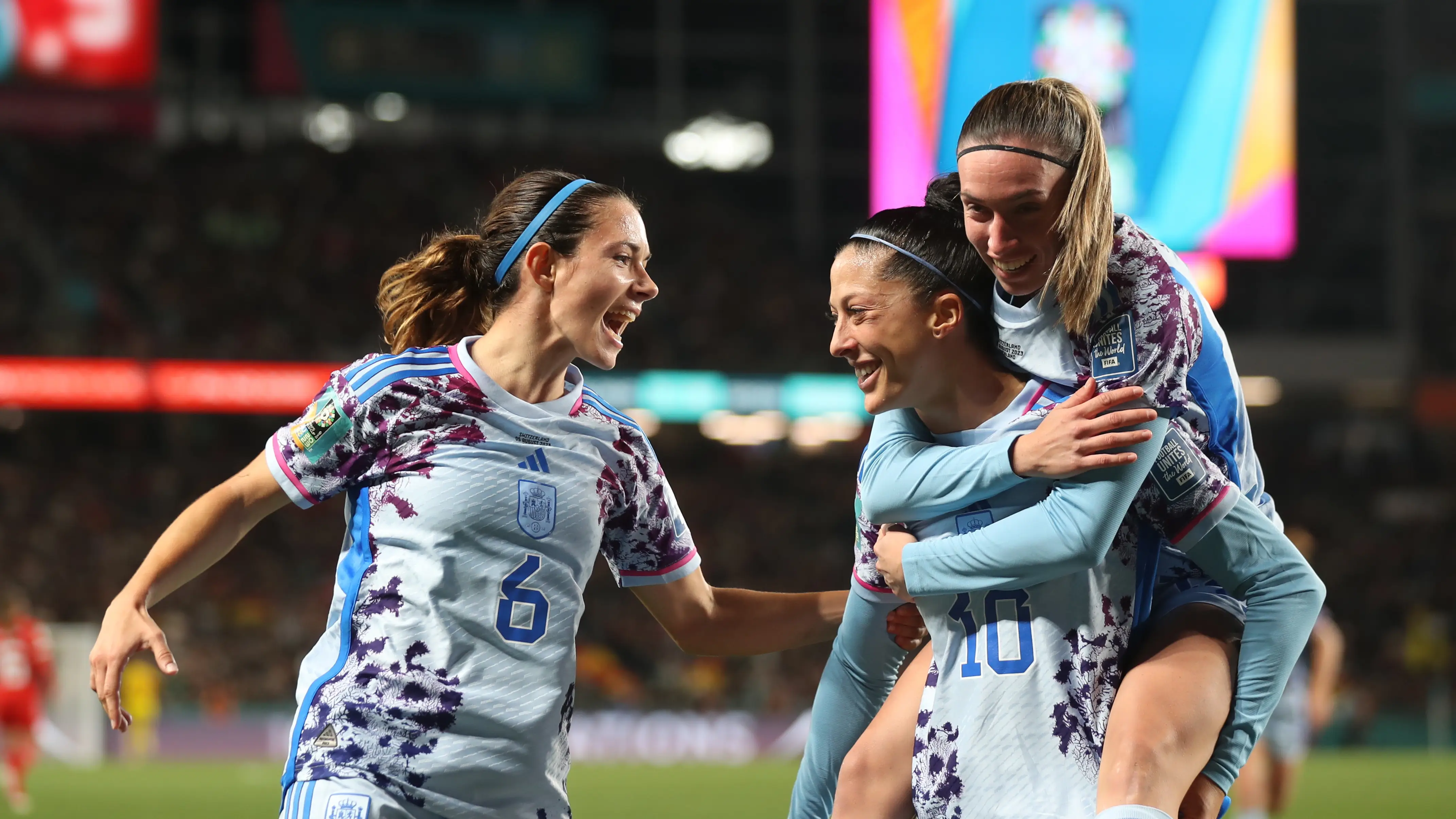 Jennifer Hermoso celebra su gol ante Suiza Jennifer Hermoso celebra su gol ante Suiza