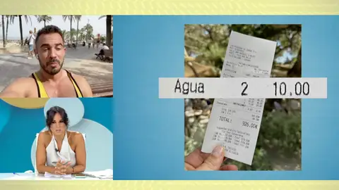 Pablo, un joven influencer indignado por pagar 10€ por una botella de agua Pablo, un joven influencer indignado por pagar 10€ por una botella de agua