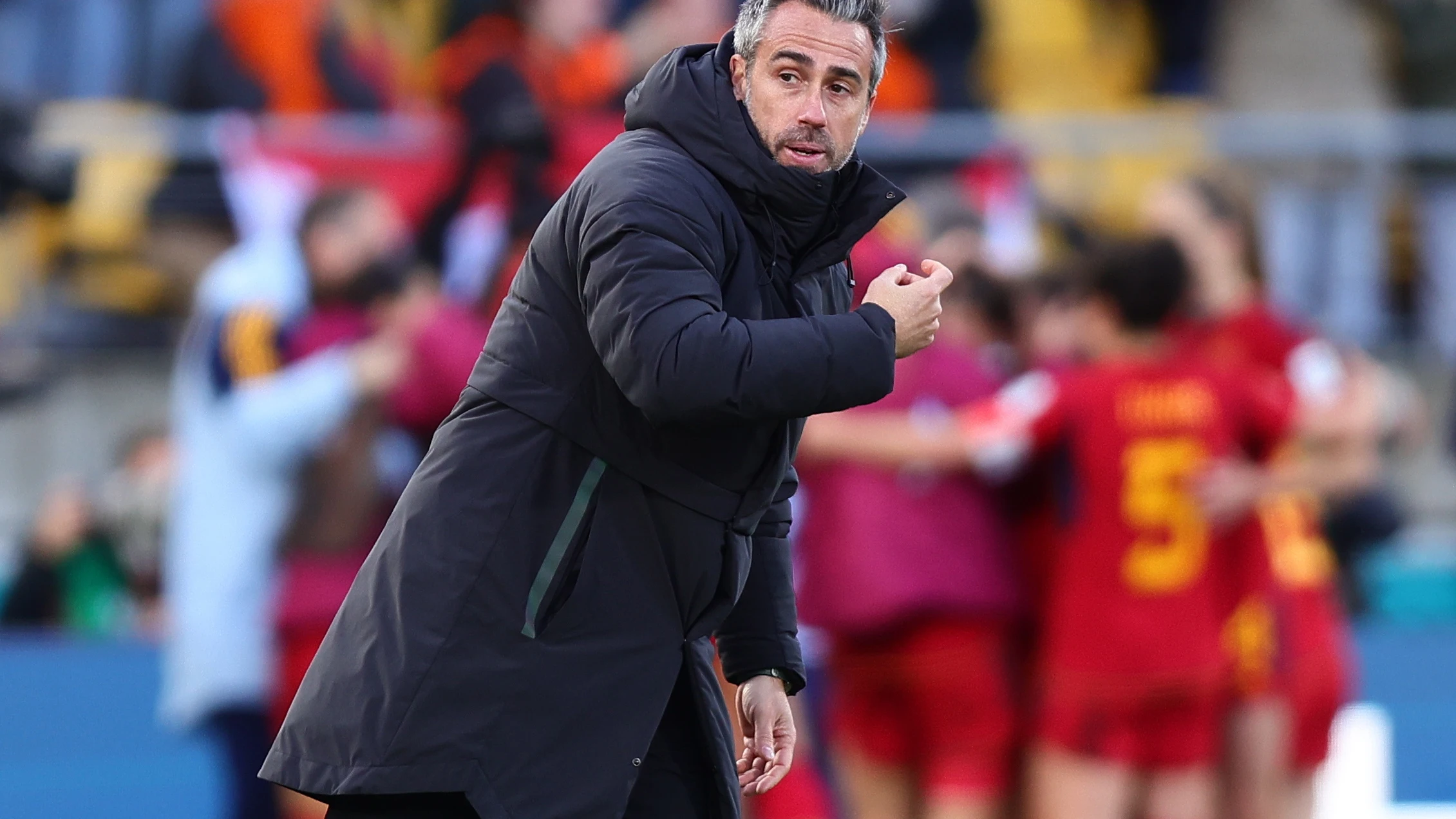 Jorge Vilda, en el partido ante los Países Bajos Jorge Vilda, en el partido ante los Países Bajos