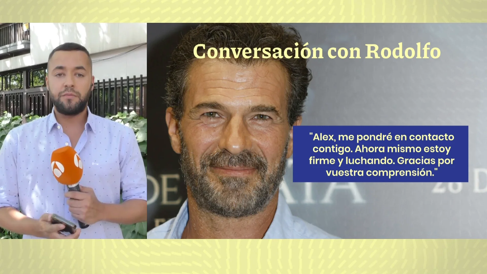 Rodolfo Sancho habla en exclusiva con Espejo Público:
