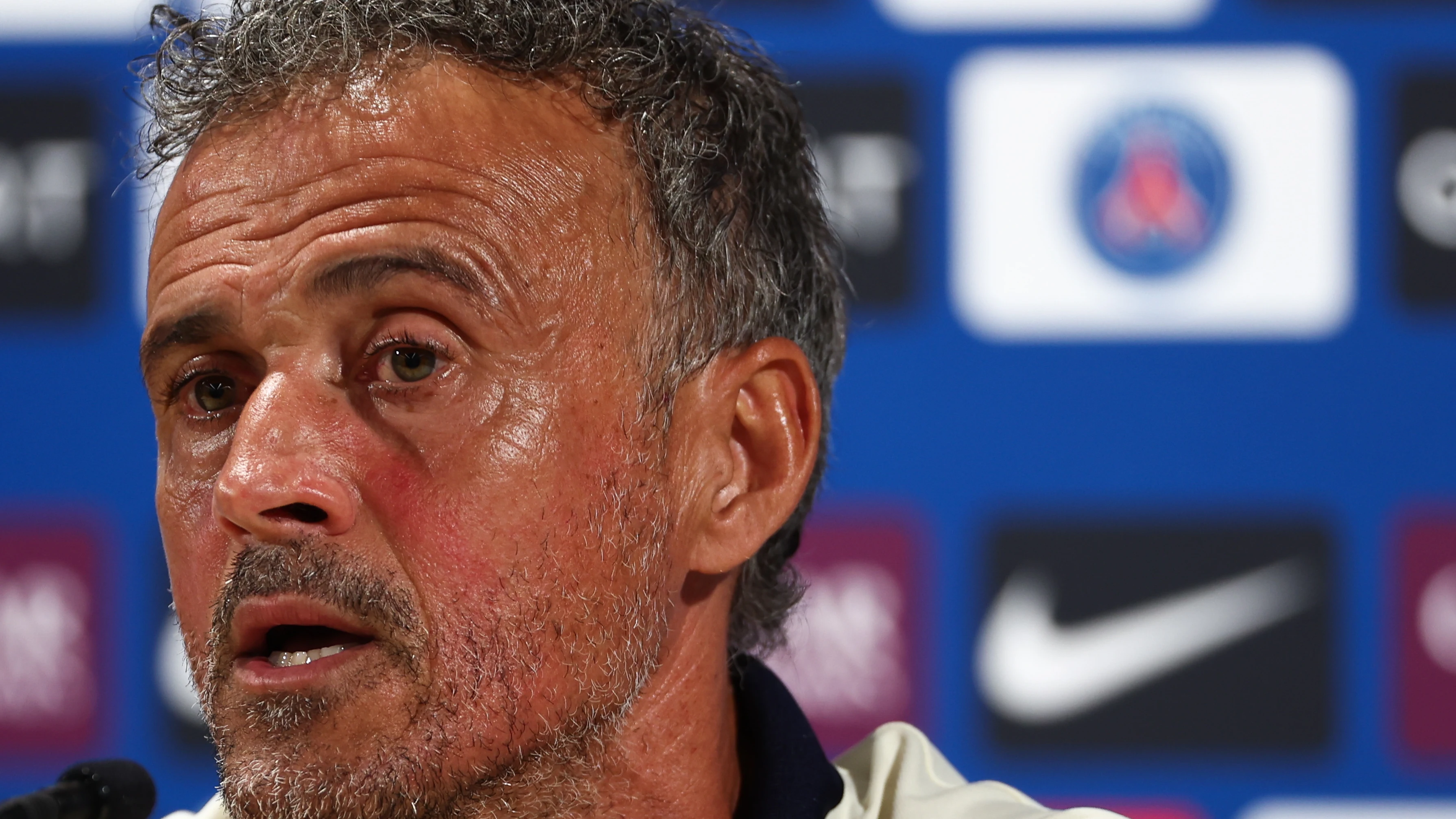 Luis Enrique, en rueda de prensa Luis Enrique, en rueda de prensa