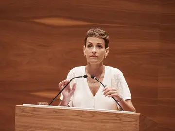 María Chivite en la sesión de su investidura María Chivite en la sesión de su investidura