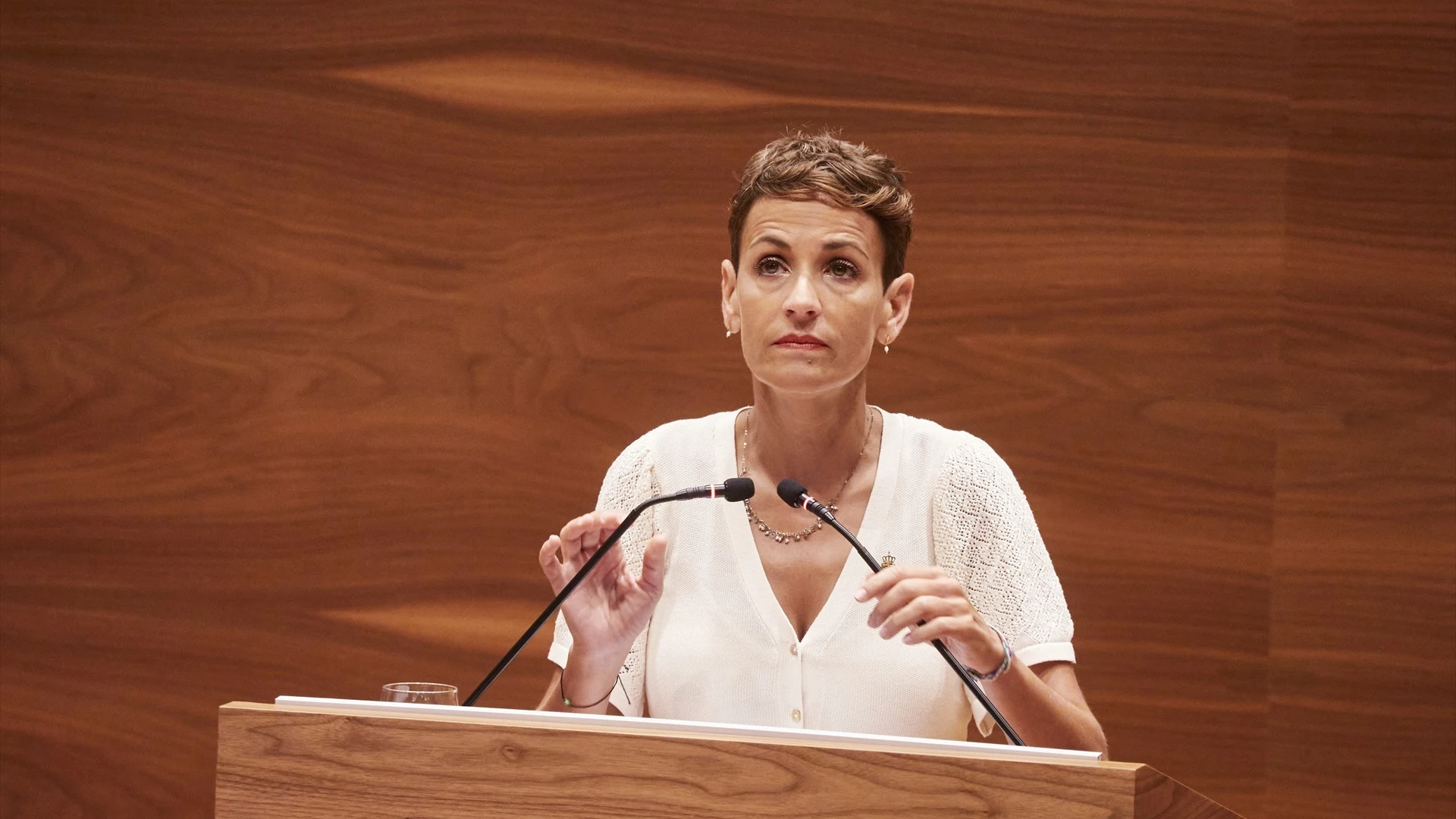 María Chivite en la sesión de su investidura María Chivite en la sesión de su investidura