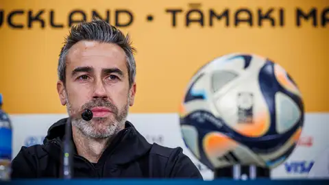 Jorge Vilda en rueda de prensa Jorge Vilda en rueda de prensa