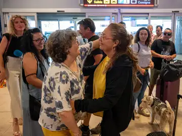 Llegada de turistas al aeropuerto Adolfo Suárez-Madrid Barajas Llegada de turistas al aeropuerto Adolfo Suárez-Madrid Barajas