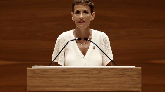 La presidenta de Navarra, Mar&iacute;a Chivite