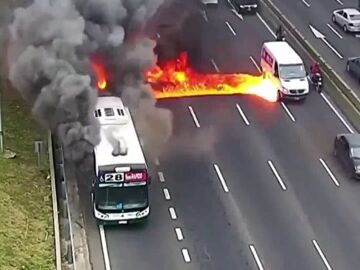 Incendio de un autobús