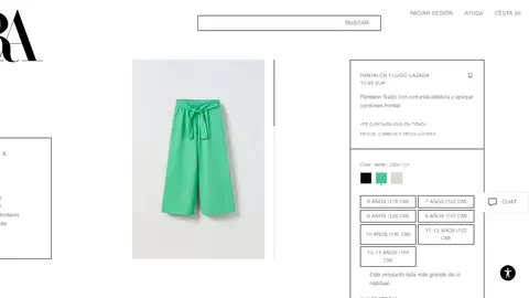 Pantalón fluido verde Pantalón fluido verde