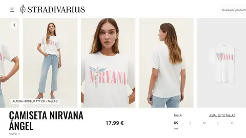 Camiseta Nirvana ángel Camiseta Nirvana ángel
