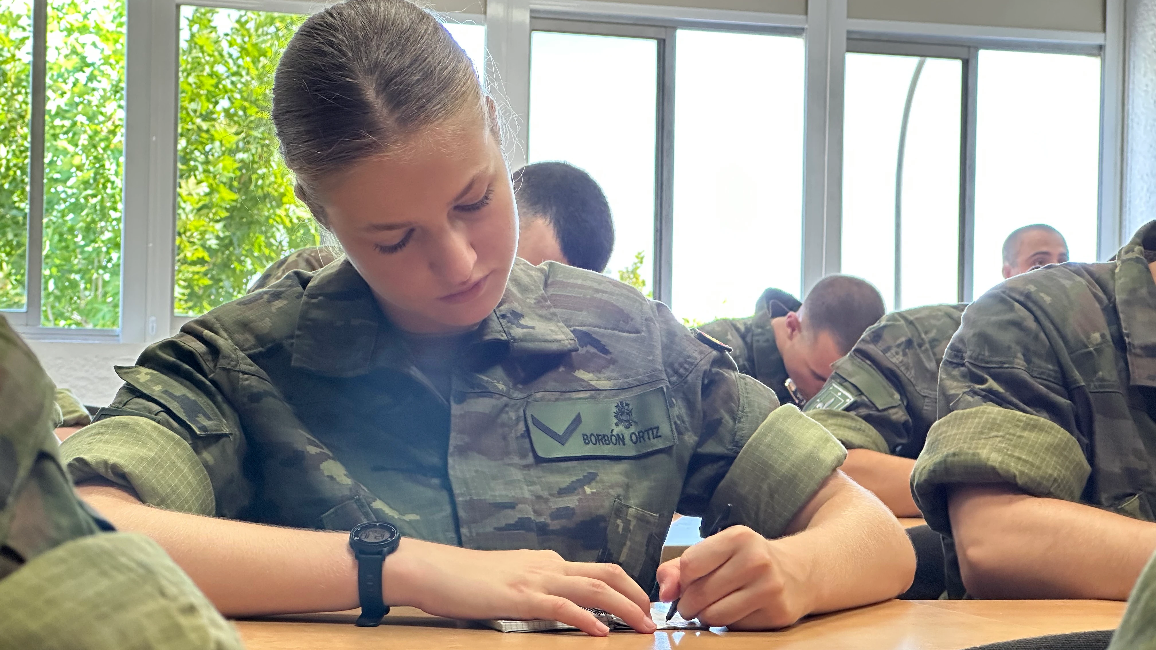 La princesa Leonor con el uniforme militar