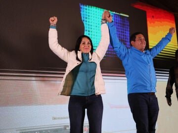 La candidata a la presidencia de Ecuador, Luisa González