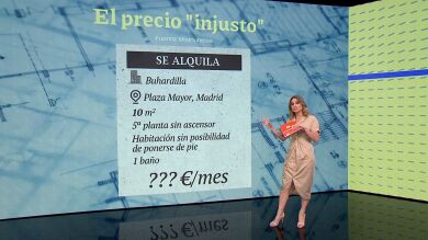 Piden 1.800 euros al mes por alquilar una buhardilla de 10m² en la que no es posible ponerse de pie