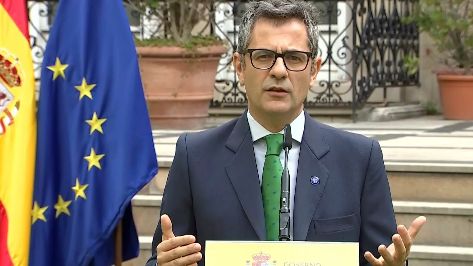 El ministro de la Presidencia en funciones, Félix Bolaños El ministro de la Presidencia en funciones, Félix Bolaños