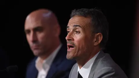 Luis Rubiales y Luis Enrique en 2019 Luis Rubiales y Luis Enrique en 2019