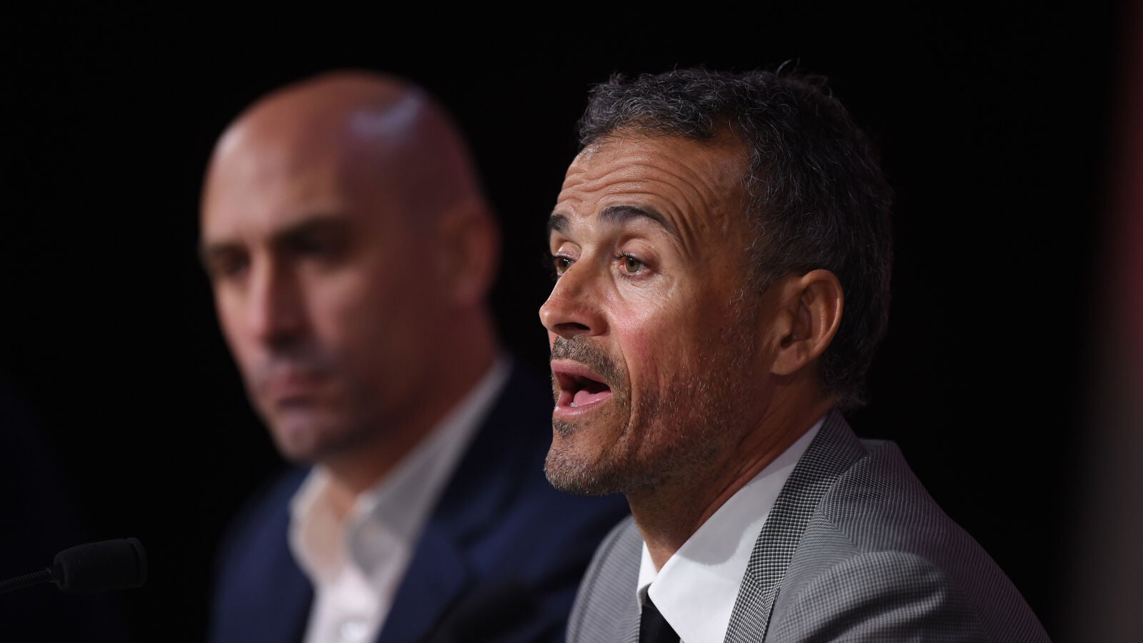 Luis Enrique se 'moja' tras el discurso de Rubiales: 