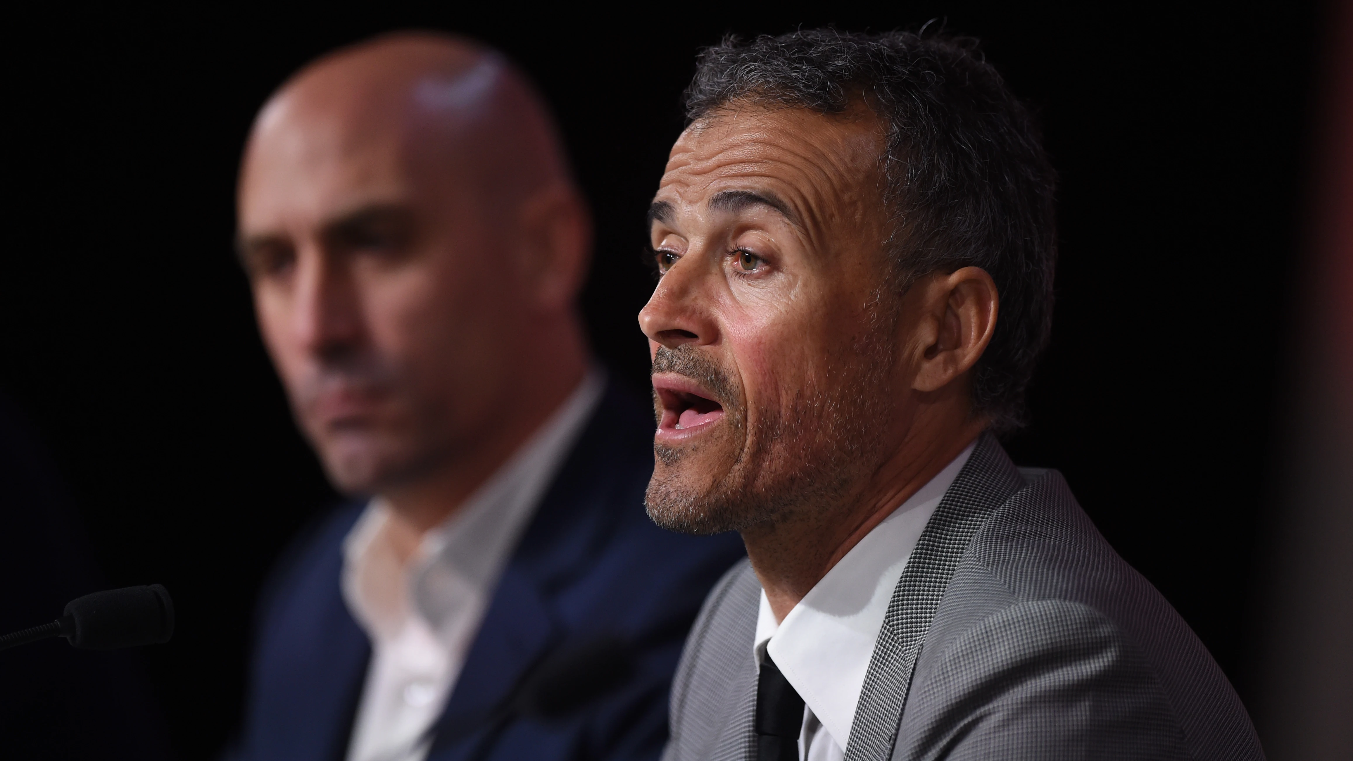 Luis Rubiales y Luis Enrique en 2019