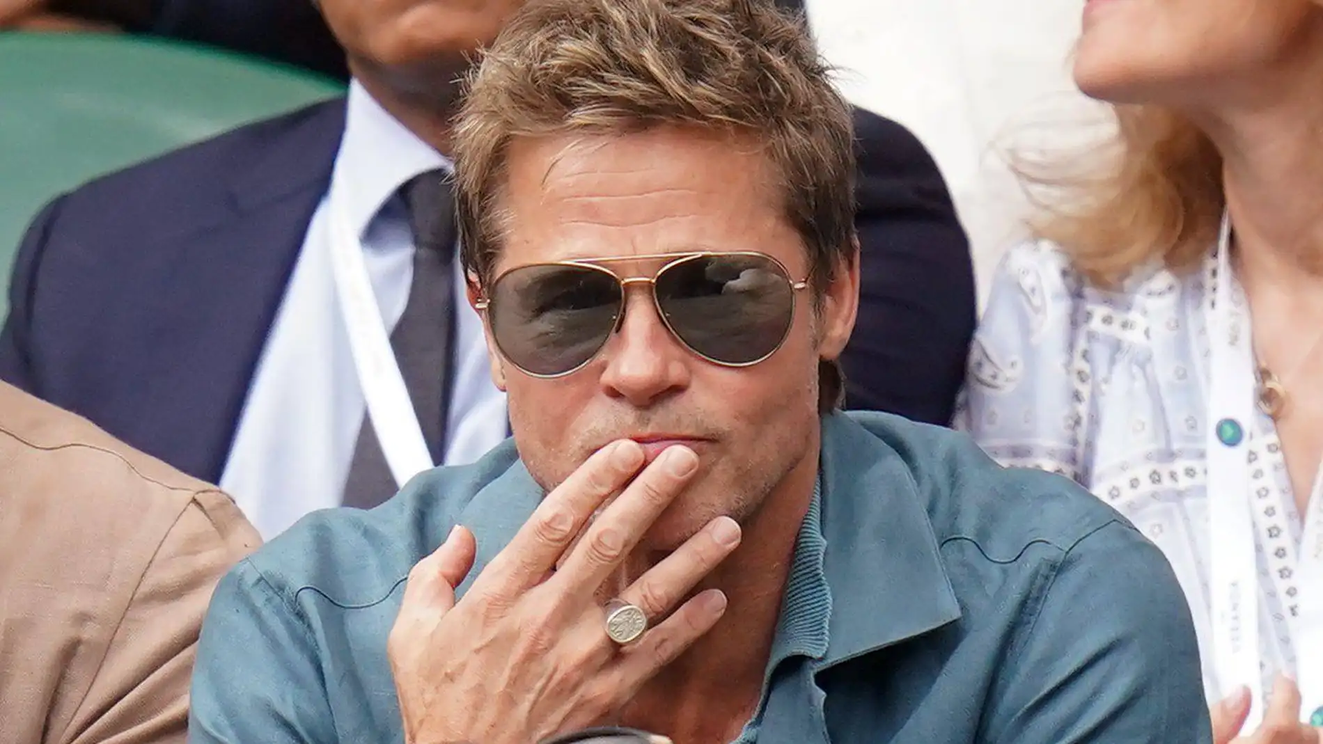 Brad Pitt en Wimbledon 2023