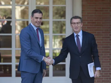 Imagen de archivo de Pedro Sánchez y Alberto Núñez Feijóo Imagen de archivo de Pedro Sánchez y Alberto Núñez Feijóo