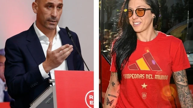 Un nuevo vídeo muestra qué ocurrió realmente entre Jenni Hermoso y Rubiales... ¿Le alzó ella o se colgó él? Un nuevo vídeo muestra qué ocurrió realmente entre Jenni Hermoso y Rubiales... ¿Le alzó ella o se colgó él?