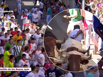 El vídeo de la cogida a un corredor del primer encierro de San Sebastián 2023 El vídeo de la cogida a un corredor del primer encierro de San Sebastián 2023