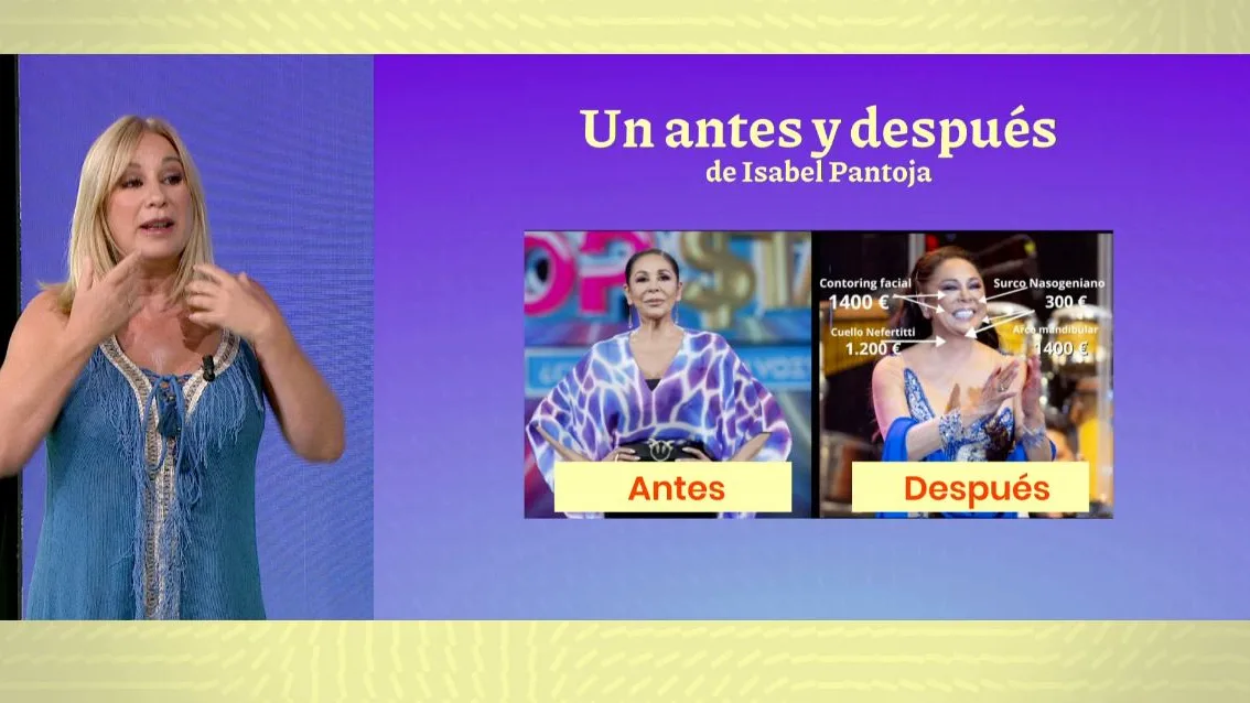 Los retoques de La Pantoja.