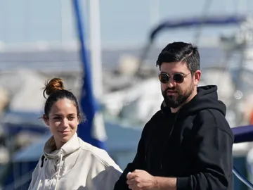 Manu Sánchez y su pareja Lorena Sánchez Manu Sánchez y su pareja Lorena Sánchez