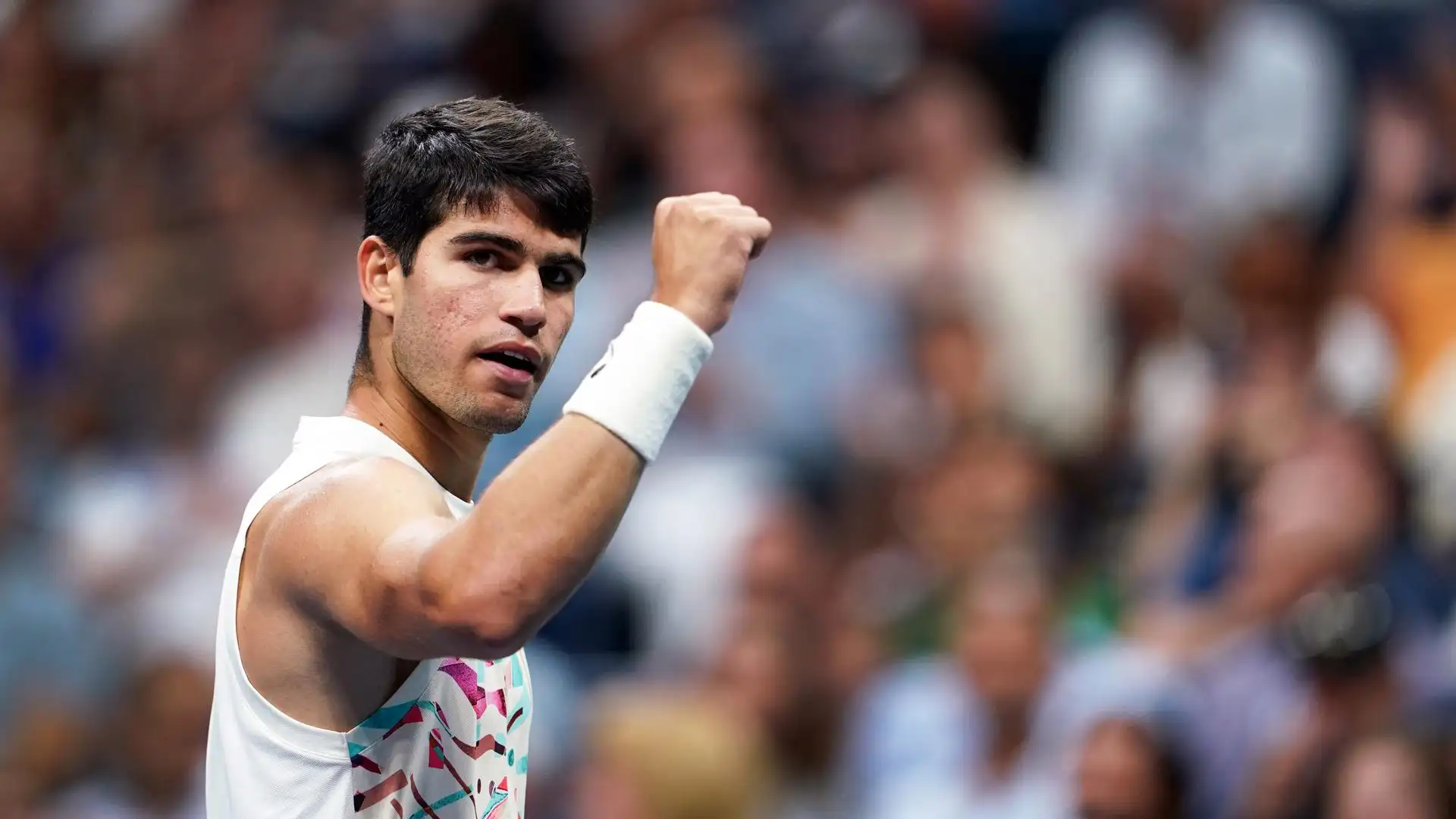 Carlos Alcaraz en la segunda ronda del US Open