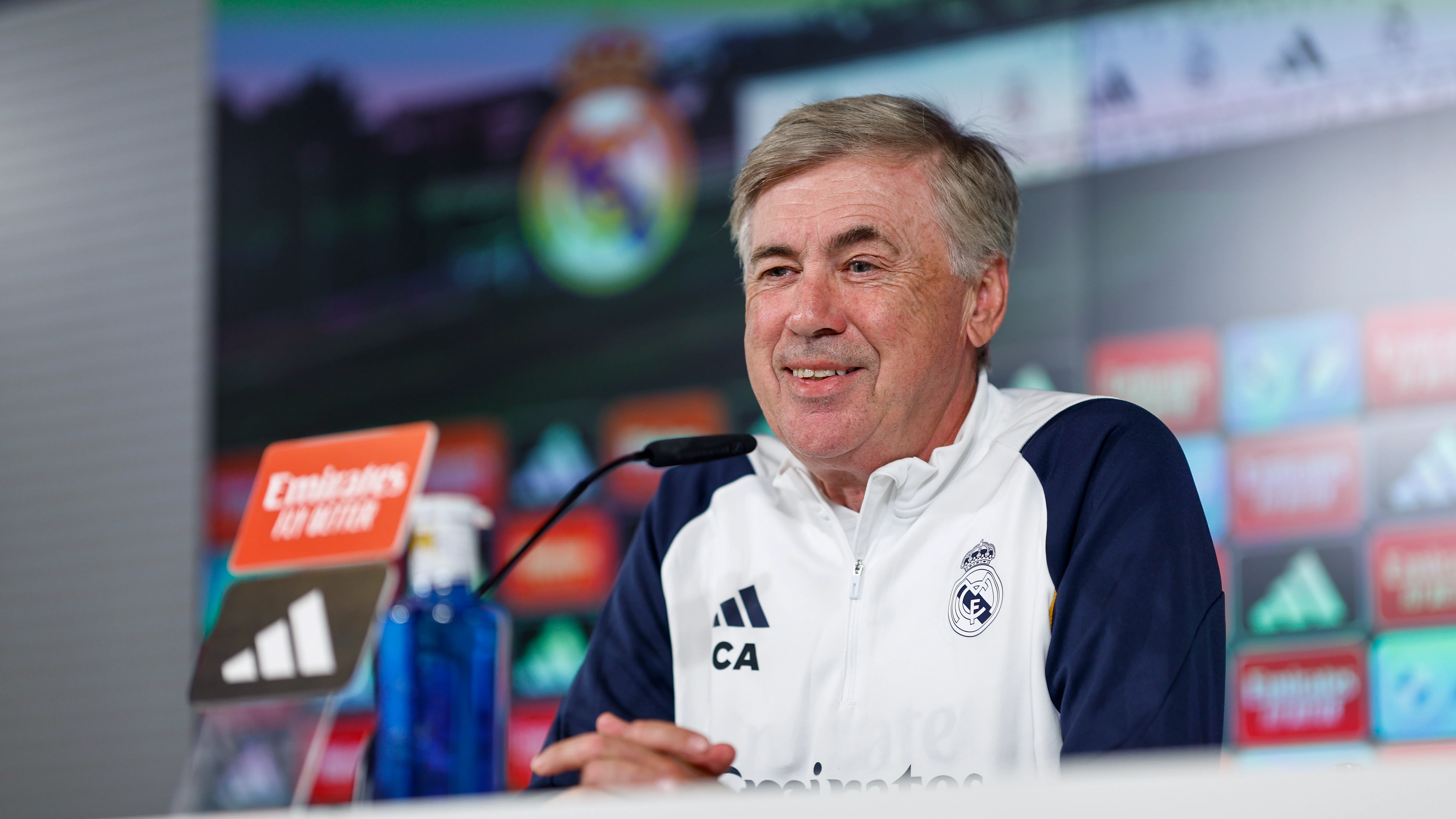 Carlo Ancelotti en rueda de prensa Carlo Ancelotti en rueda de prensa