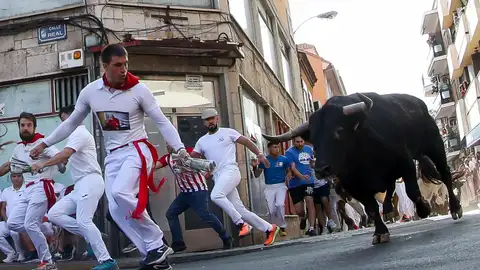 Imagen del encierro de este viernes en Sanse Imagen del encierro de este viernes en Sanse