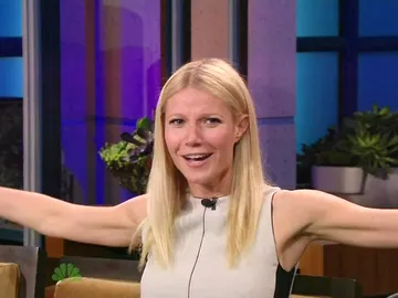 Gwyneth Paltrow en 'The Tonight Show' con Jay Leno Gwyneth Paltrow en 'The Tonight Show' con Jay Leno