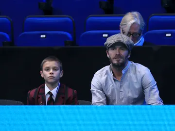 Romeo y David Beckham Romeo y David Beckham