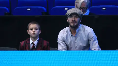 Romeo y David Beckham Romeo y David Beckham