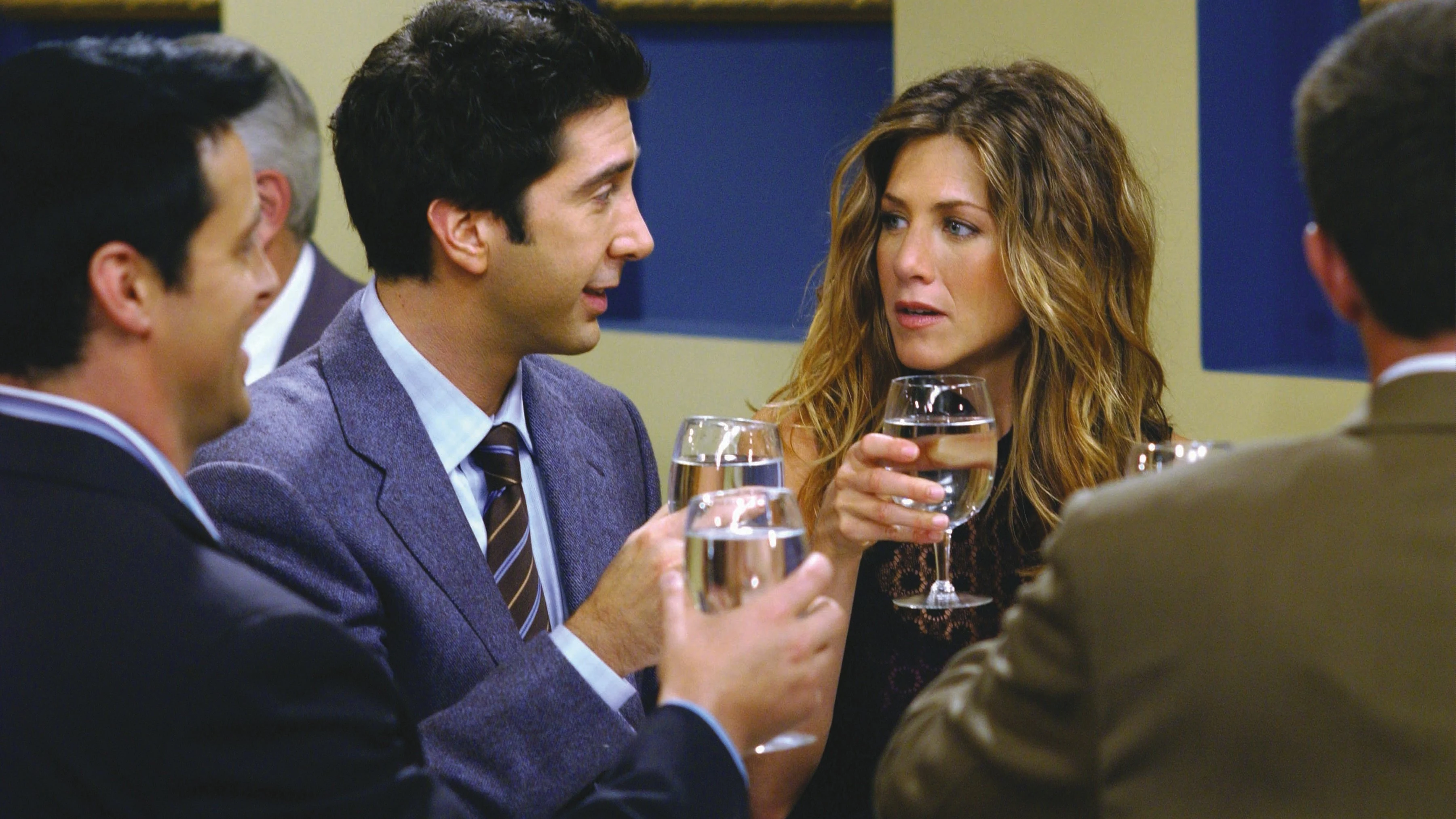 Jennifer Aniston y David Schwimmer como Rachel y Ross en 'Friends' Jennifer Aniston y David Schwimmer como Rachel y Ross en 'Friends'