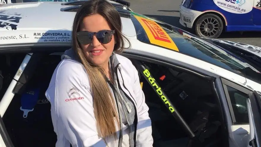 Bárbara Gómez, copiloto de rallies fallecida en un accidente Bárbara Gómez, copiloto de rallies fallecida en un accidente