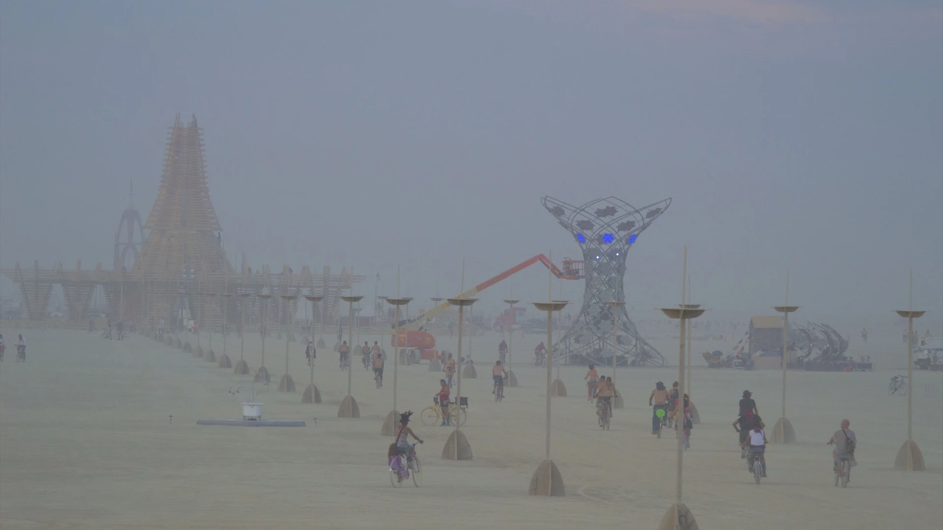 Imagen de archivo del festival Burning Man, celebrado en Nevada Imagen de archivo del festival Burning Man, celebrado en Nevada
