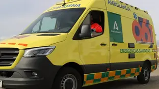 Imagen de archivo de una ambulancia en Andalucía Imagen de archivo de una ambulancia en Andalucía