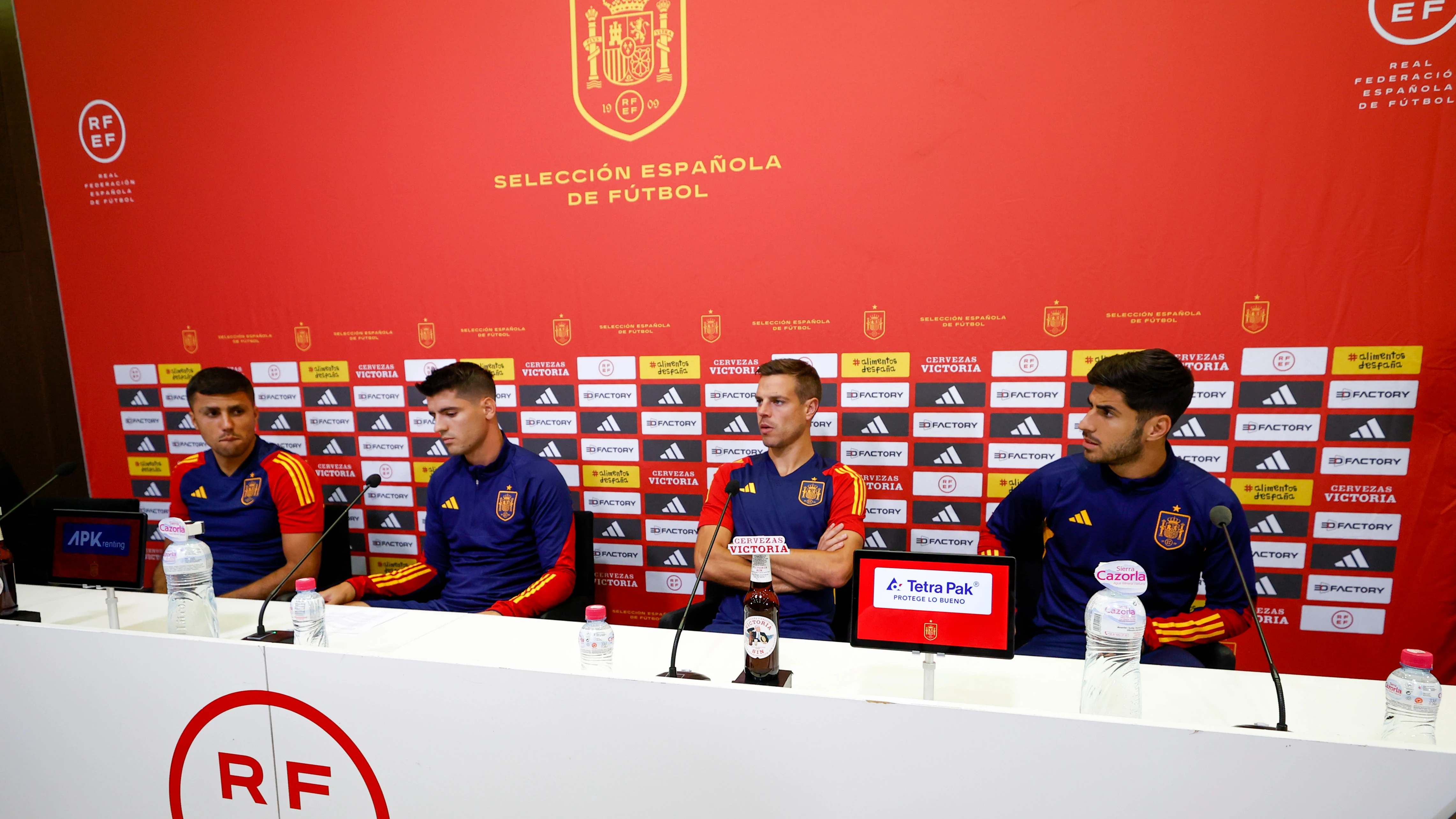 Los cuatro capitanes de la Selecci&oacute;n Espa&ntilde;ola 