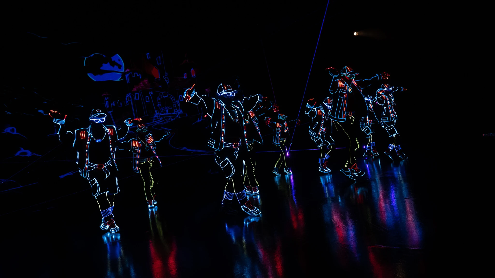El flipante show de Light Balance: luces, coreografía y sincronía únicos en el mundo El flipante show de Light Balance: luces, coreografía y sincronía únicos en el mundo
