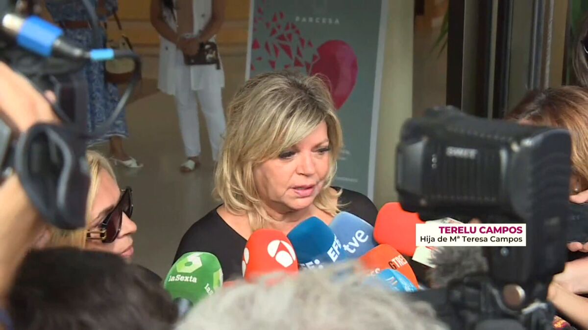 Terelu y Carmen Borrego, entre lágrimas tras la muerte de María Teresa  Campos: "Ha sido un camino difícil"