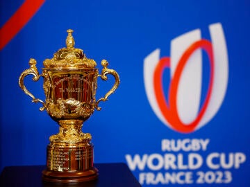 La legendaria Copa Webb Ellis, trofeo que acredita al ganador del Mundial de Rugby