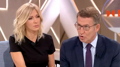 Feijóo en Espejo Público. Feijóo en Espejo Público.