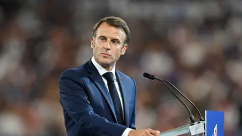 Macron, abucheado en la ceremonia inaugural del Mundial de Rugby Macron, abucheado en la ceremonia inaugural del Mundial de Rugby