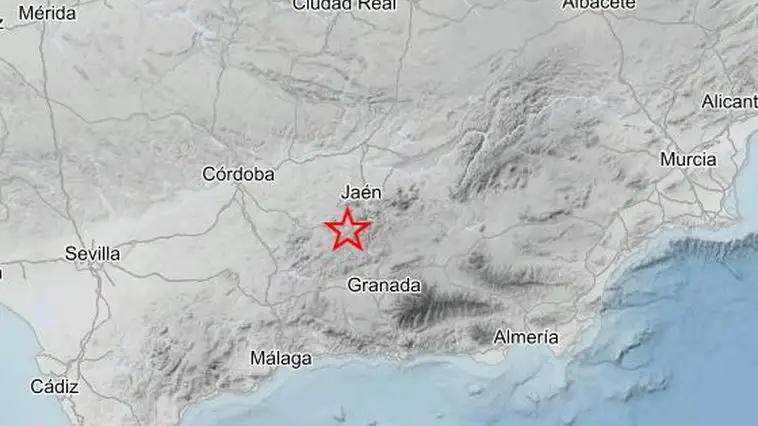 Imagen del epicentro donde ha sucedido el terremoto Imagen del epicentro donde ha sucedido el terremoto
