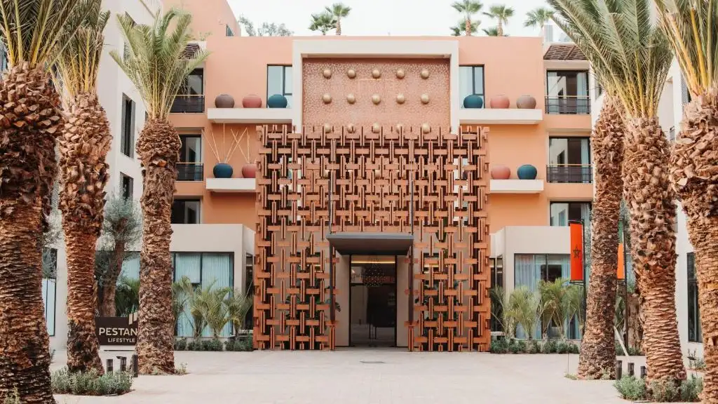 Entrada del hotel de Cristiano Ronaldo en Marrakech Entrada del hotel de Cristiano Ronaldo en Marrakech