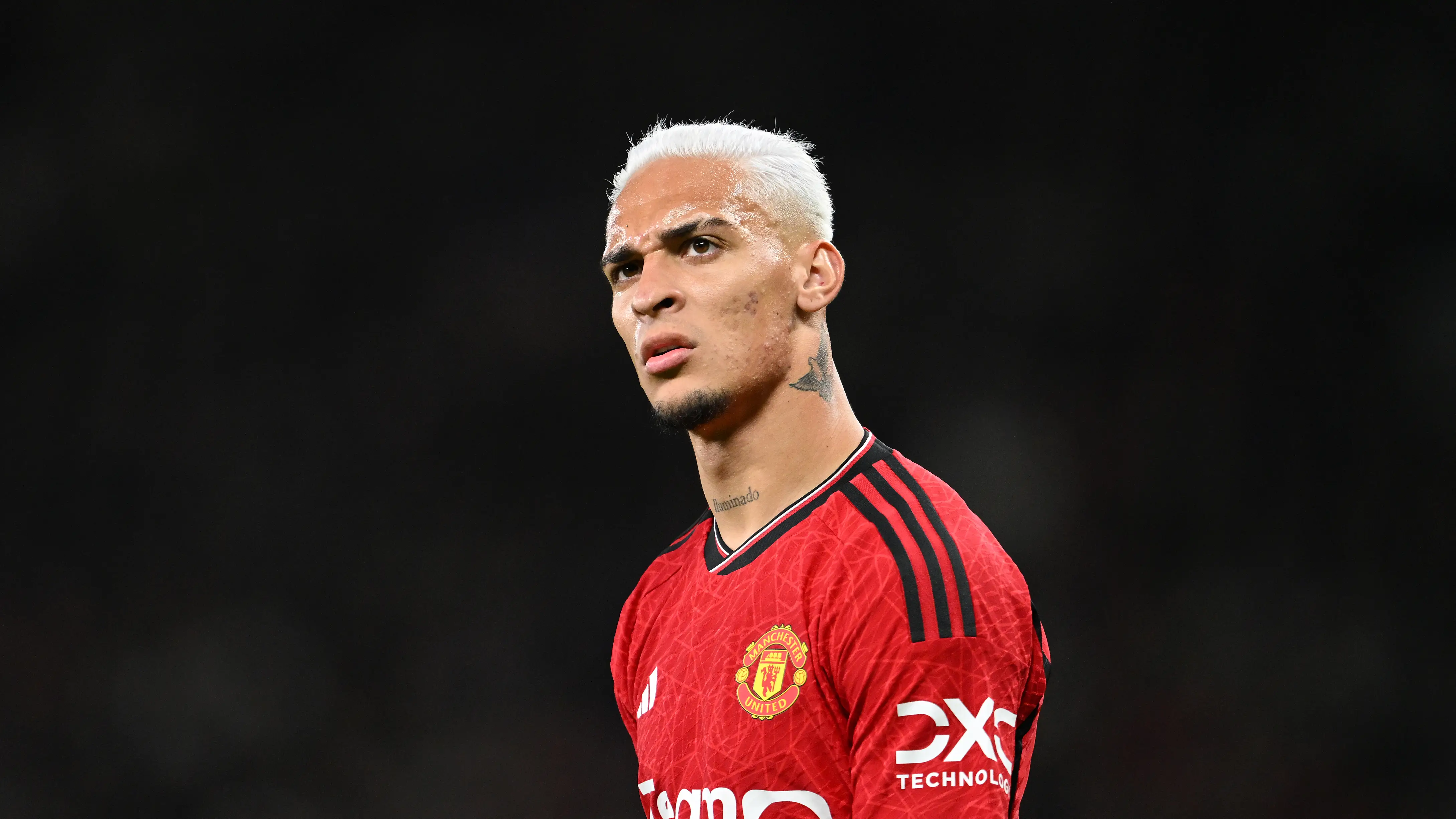 Antony, con el Manchester United Antony, con el Manchester United