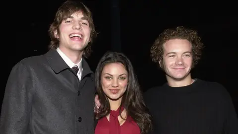 Ashton Kutcher, Mila Kunis y Danny Masterson 