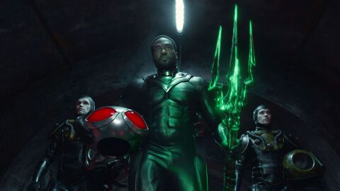 Yahya Abdul-Mateen II como Black Manta en Aquaman y el Reino Perdido