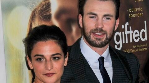 Chris Evans y Jenny Slate